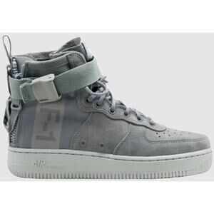 Nike SF Air Force 1 Mid AA3966-006 Athletic Sneaker Women's Gray Leather Walking